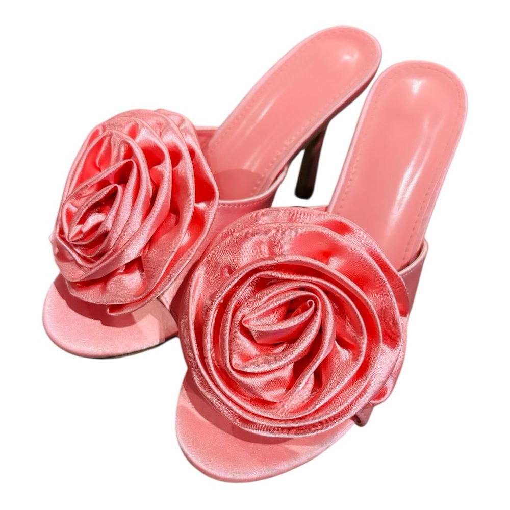 SOLD Elegant Pink Floral Women's Heels